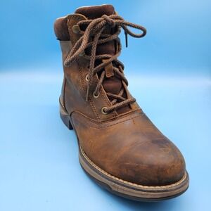 ARIAT Anthem Round Toe Lacer Leather Womens 8.5 B Boots Brown 10035822